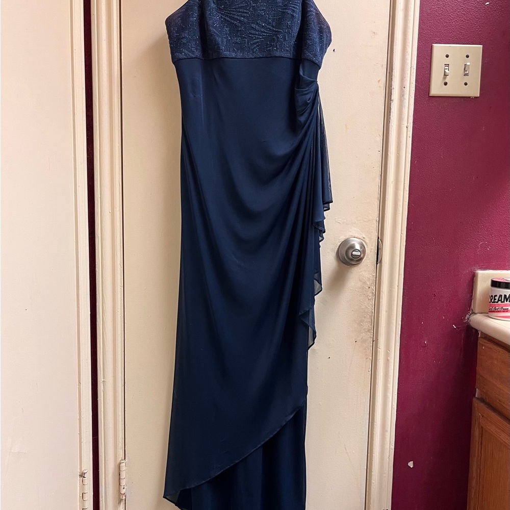 Petite Navy Blue Spaghetti Strap Dress